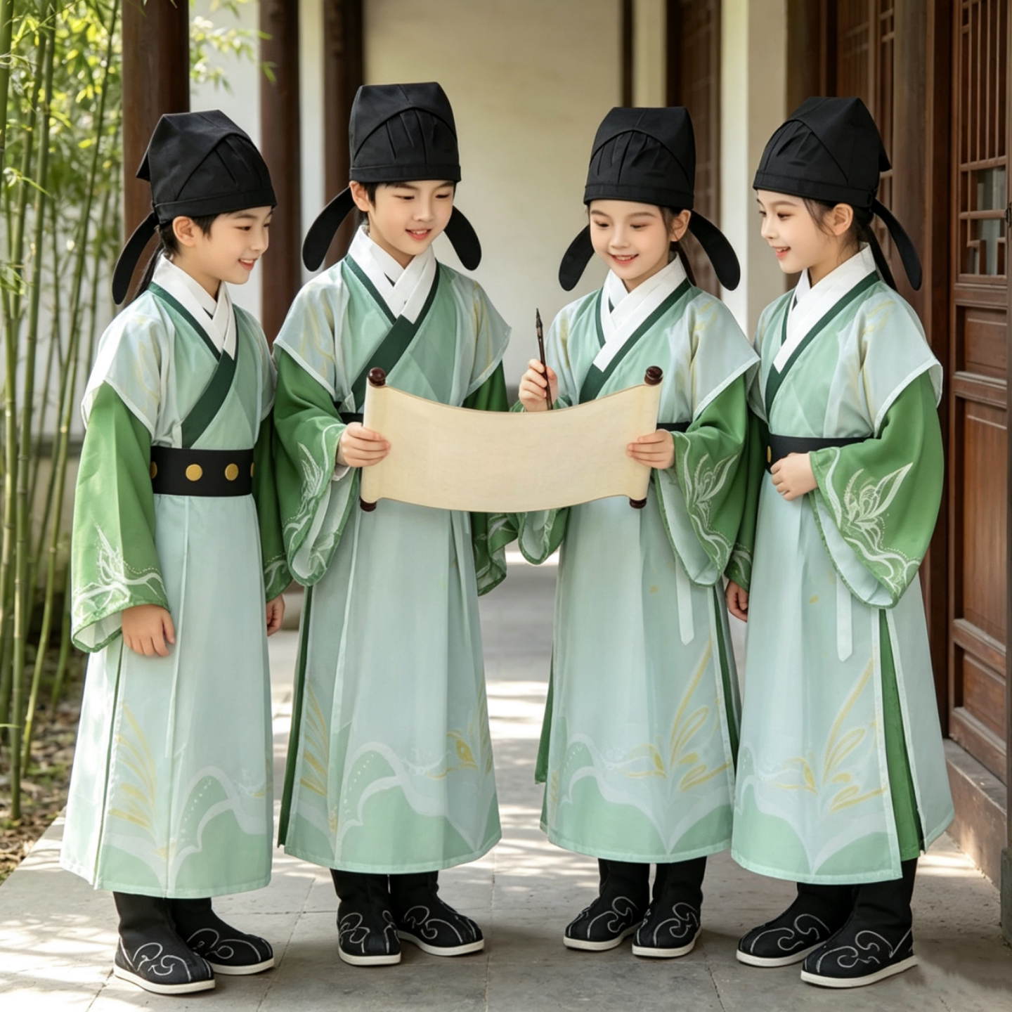 开笔礼汉服儿童国学服装