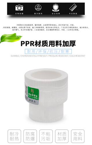 PPR水管管件配件20 4分外丝内丝直接弯头三通过桥活接变径异径