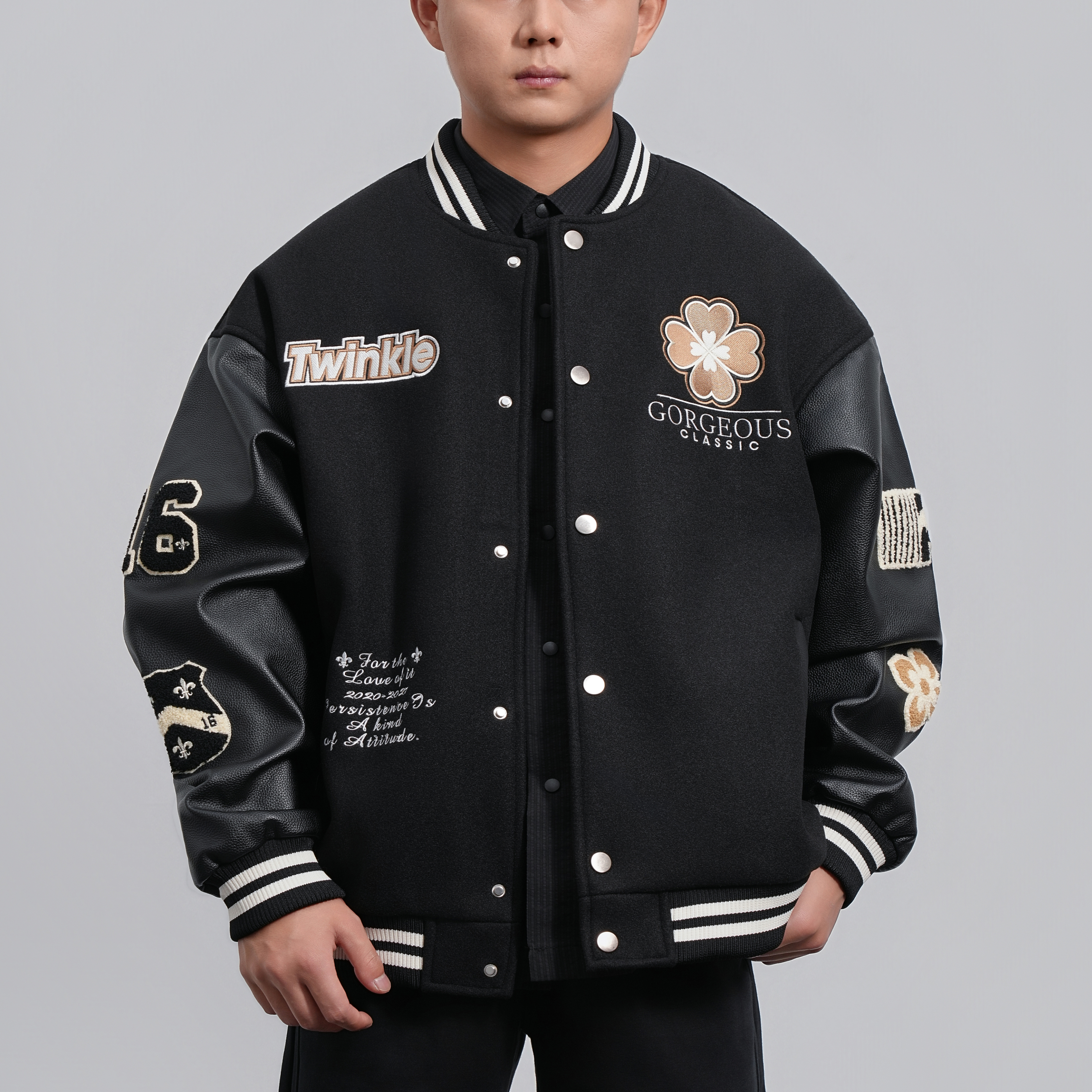 JUNDEMODE学院风棒球服