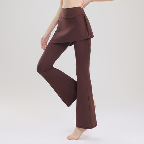 假两件高腰提臀健身跑步运动裤