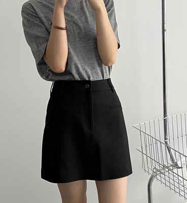 ISPRIN韩系2025秋新款时尚百搭显瘦高腰显瘦半身裙女中长款A字裙