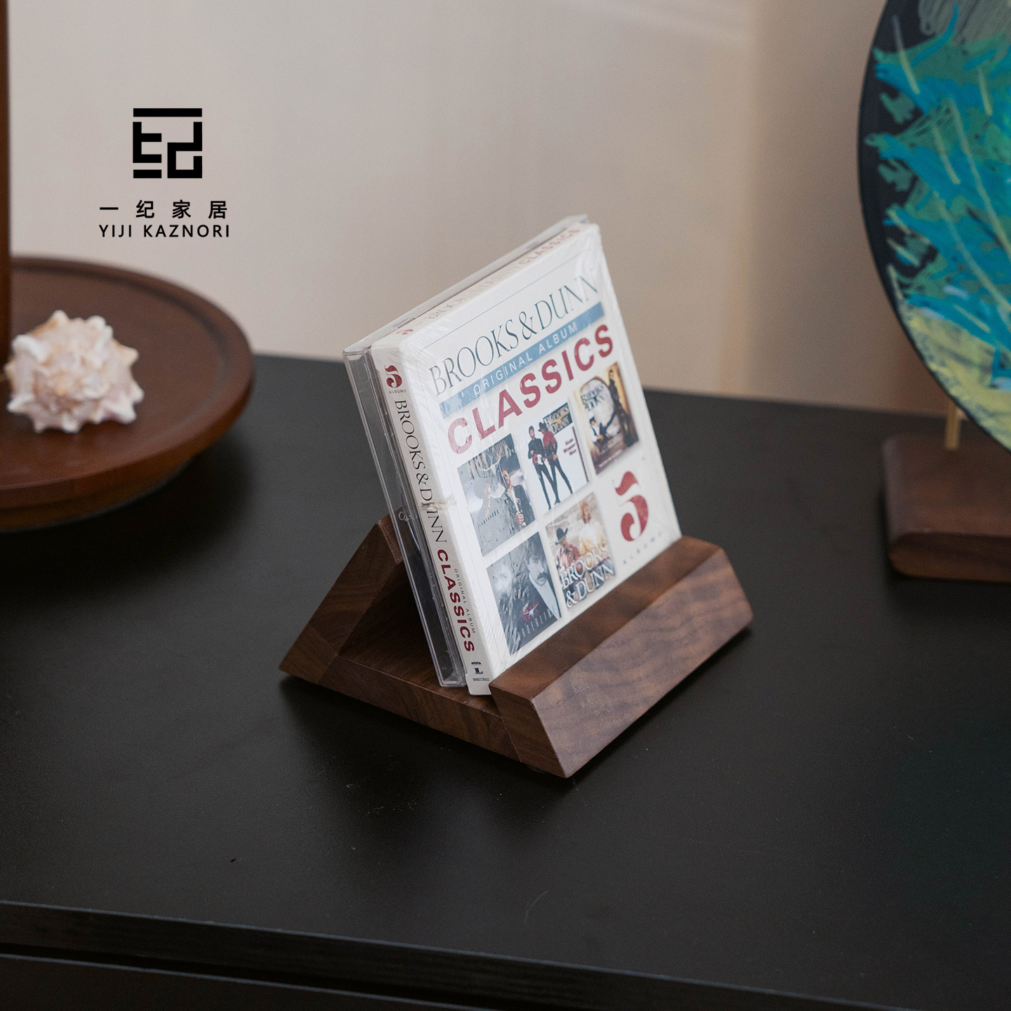 cd展示架实木游戏光盘支架