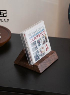 cd展示架实木碟片游戏光盘光碟支架立式底座CD机托架子桌面收纳