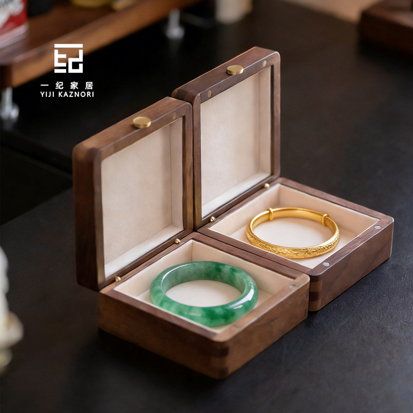 手镯收纳盒单个便携小巧首饰盒图片