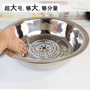 大盆菜专用盆带盖港式大盆菜加厚不锈钢盆菜锅电磁炉用中式盆菜盆