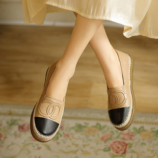 圆头粗跟TPR(牛筋）胶粘工艺头层猪皮深口单鞋