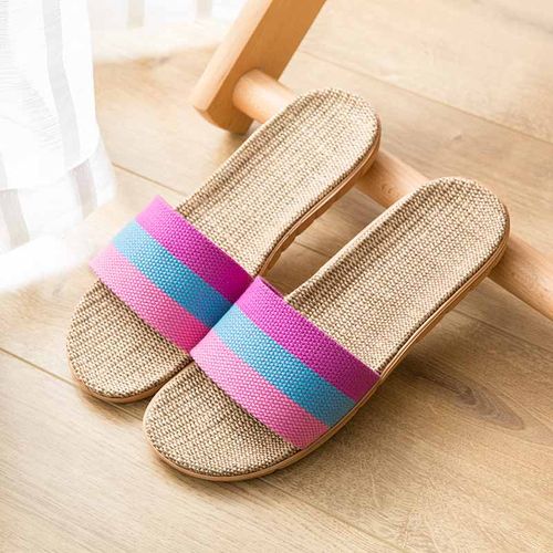 2025新款夏季居家亚麻拖鞋