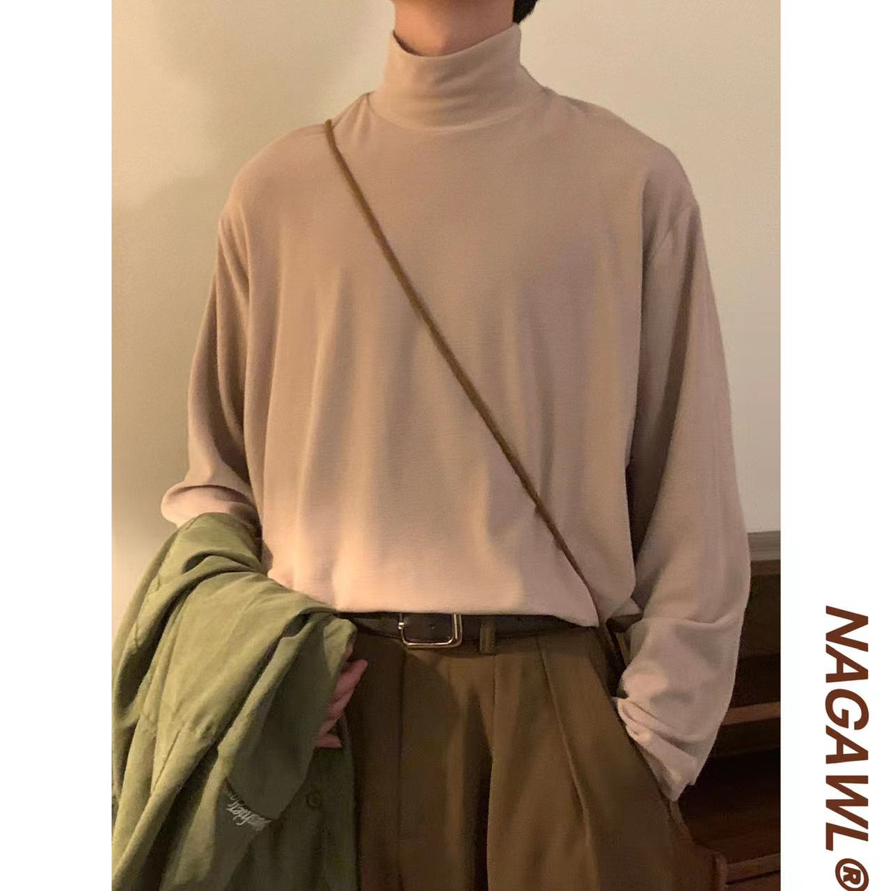 冬季长袖打底衫nagawl日系复古