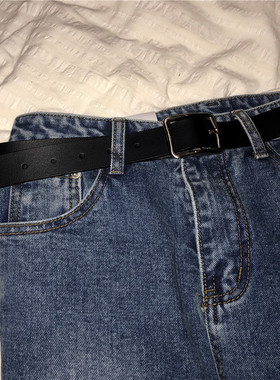 NAGAWL皮带男女情侣潮流美式简约百搭ulzzang细皮带chic休闲腰带