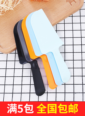 特价独立包装黑色磨砂 实心蛋糕刀 一次性蛋糕切刀 塑料刀叉