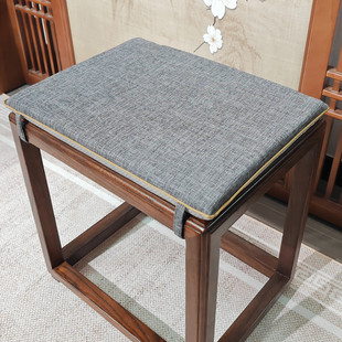 中式红木小方凳坐垫茶桌板凳坐垫餐椅圈椅茶椅椅垫海绵加厚防滑垫