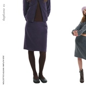 everyday 散步 摇粒绒半裙 深灰 紫色