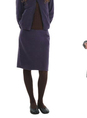 RA everyday “散步”摇粒绒半裙 深灰/紫色