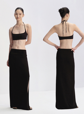 RA everyday 梯形领挂脖系带瑜伽内衣 淡紫/黑色/湖蓝