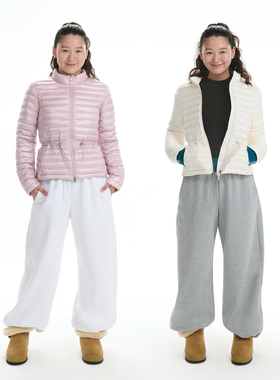 RA everyday 可调节收腰排骨羽绒服 黑色/白色/淡粉