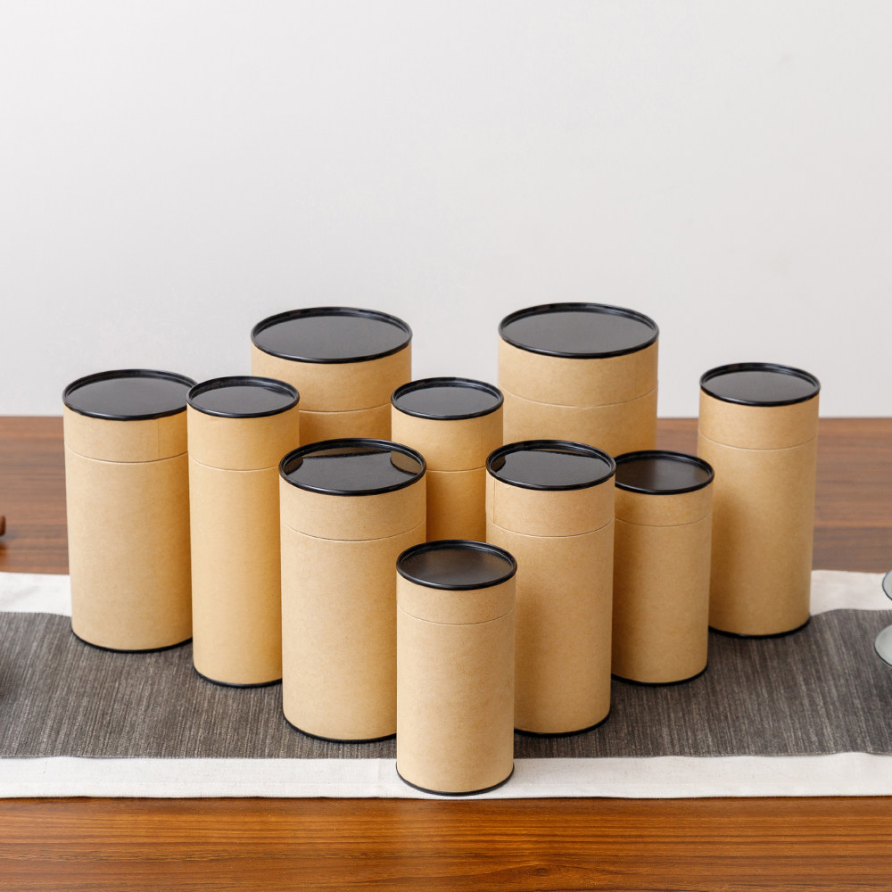 茶叶罐纸罐茶叶盒茶叶包装盒纸盒龙井日照红绿茶叶牛皮纸罐伴手礼,餐饮具,茶叶罐,淘宝优惠券,粉丝福利购,淘宝优惠卷