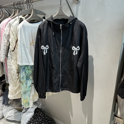 DUODUO蝴蝶结风衣外套防晒衣