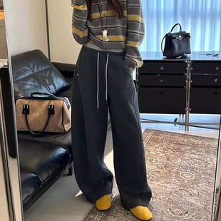 卫裤 头拼色加绒保暖休闲裤 9723 抽绳松紧腰双裤 3R3