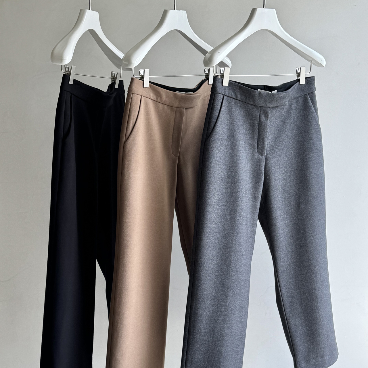 纯色高级感直筒西装裤九分裤