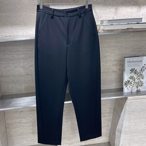 WUZHI 高腰纯色直筒显瘦西装裤九分裤小西裤6629