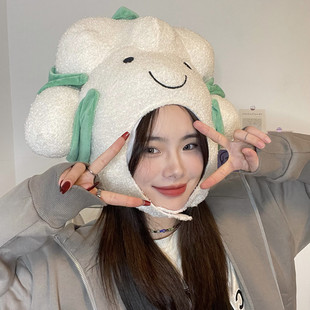 日韩ins搞怪食物帽子创意蔬菜西兰花头套幼儿园表演拍照道具礼物