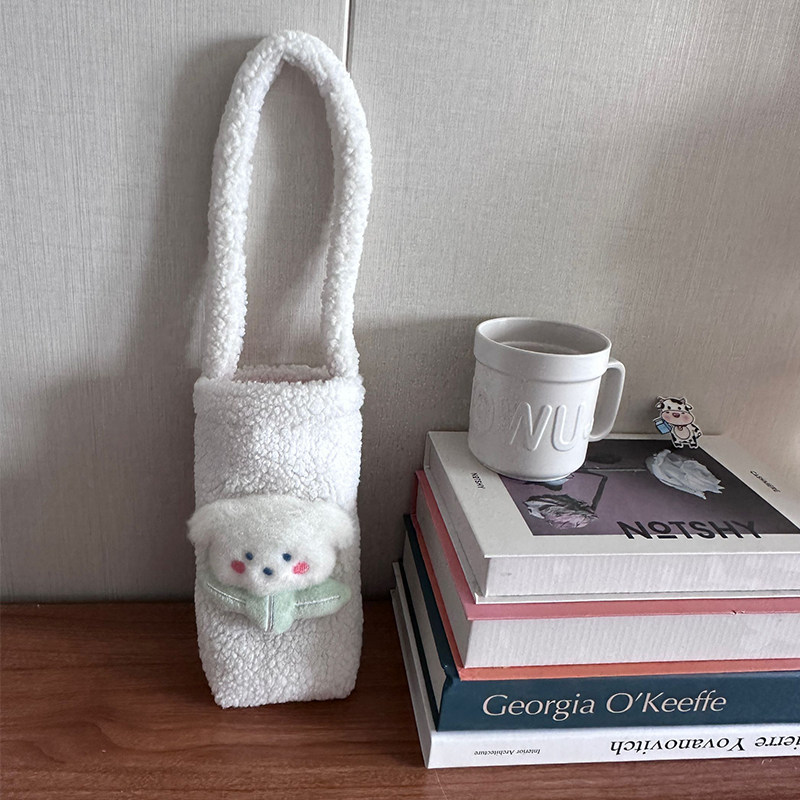 可爱绒面万能杯套毛绒立体小熊秋冬季儿童防烫保护套保温杯手提袋,餐饮具,杯套,淘宝优惠券,粉丝福利购,淘宝优惠卷