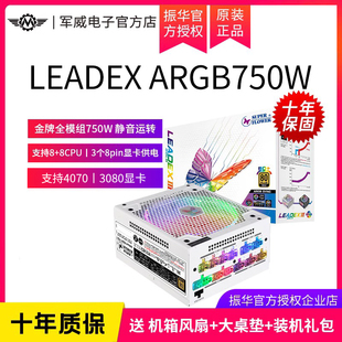 振华LEADEX 750W额定750W全模组金牌电脑电源配3080显卡 ARGB