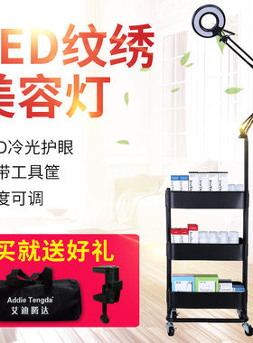 led美睫美容美甲修眉修脚修甲美发美容纹绣冷光置物架纹身落地灯
