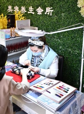 led美睫美容美甲修眉修脚修甲美发美容纹绣冷光置物架纹身落地灯