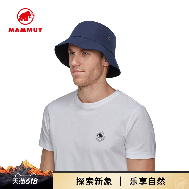 MAMMUT猛犸象Active 男女同款户外软壳防晒简约时尚渔夫帽
