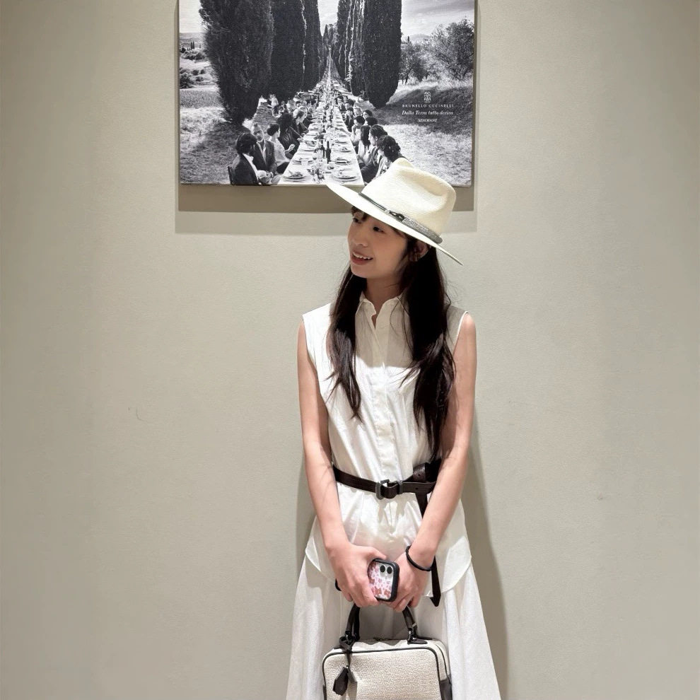 深圳南油老钱风BC无袖马甲衬衫女无袖白衬衫bc珠链白衬衫无袖