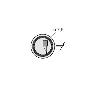 载码 B128 体 ISO15693 40X25MM 13.56MHZ数据载体 R7.5