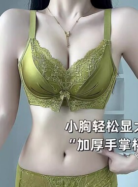 内衣女聚拢显大无钢圈加厚8cm上托文胸aa杯平胸专用收副乳文胸罩