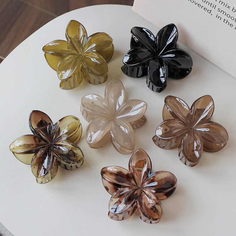 新款大号鸡蛋花磨砂抓夹花朵发夹女甜美后脑勺盘发鲨鱼夹发饰,饰品/流行首饰/时尚饰品新,发饰,淘宝优惠券,粉丝福利购,淘宝优惠卷