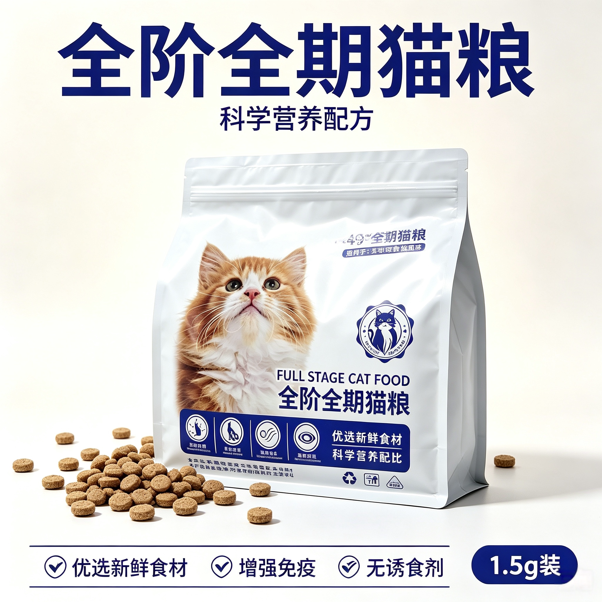 致万全价全期冻干猫粮发腮长肉图片