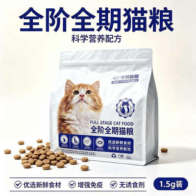 致万全价全期冻干猫粮发腮长肉