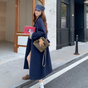 现货2025秋冬韩版休闲西装领羊毛呢羽绒外套百搭短款8019P300K439，女装毛呢外套，浙宝253