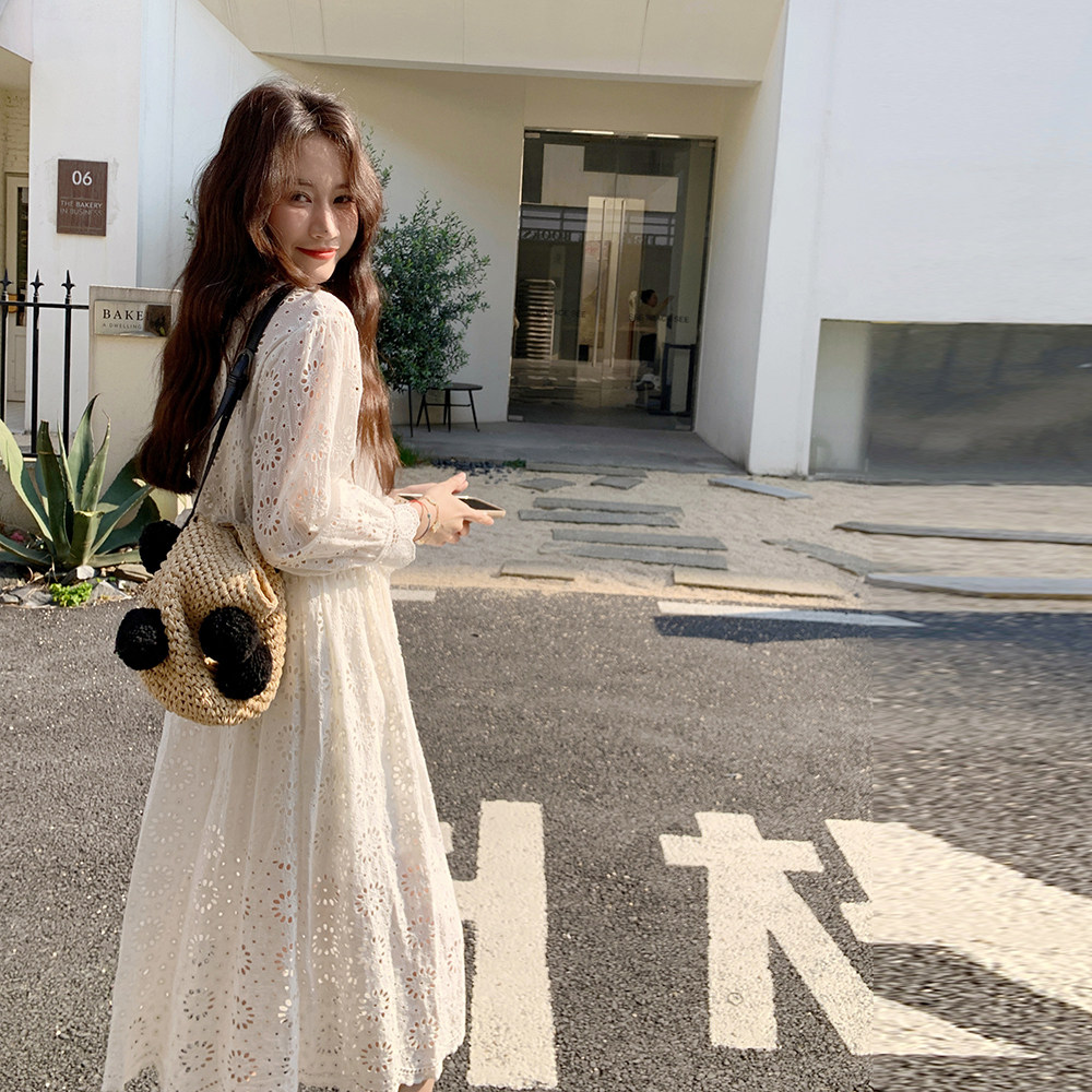 现货25夏装显瘦法式蕾丝刺绣三件套裙子5689P138K199,女装连衣裙,浙宝253