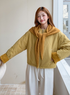 2025新款棉服女短款小个子带披肩加厚保暖棉服外套8023 P165 K269