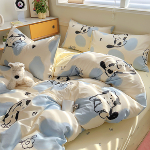 美国Full床上四件套Twin被套床单床笠澳洲英国double纯棉可爱烘干
