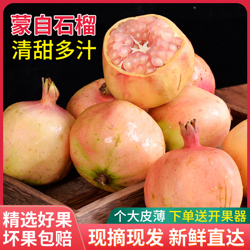 云南蒙自石榴老品种薄皮软籽爆汁纯甜老树套袋果叶酸精品10斤