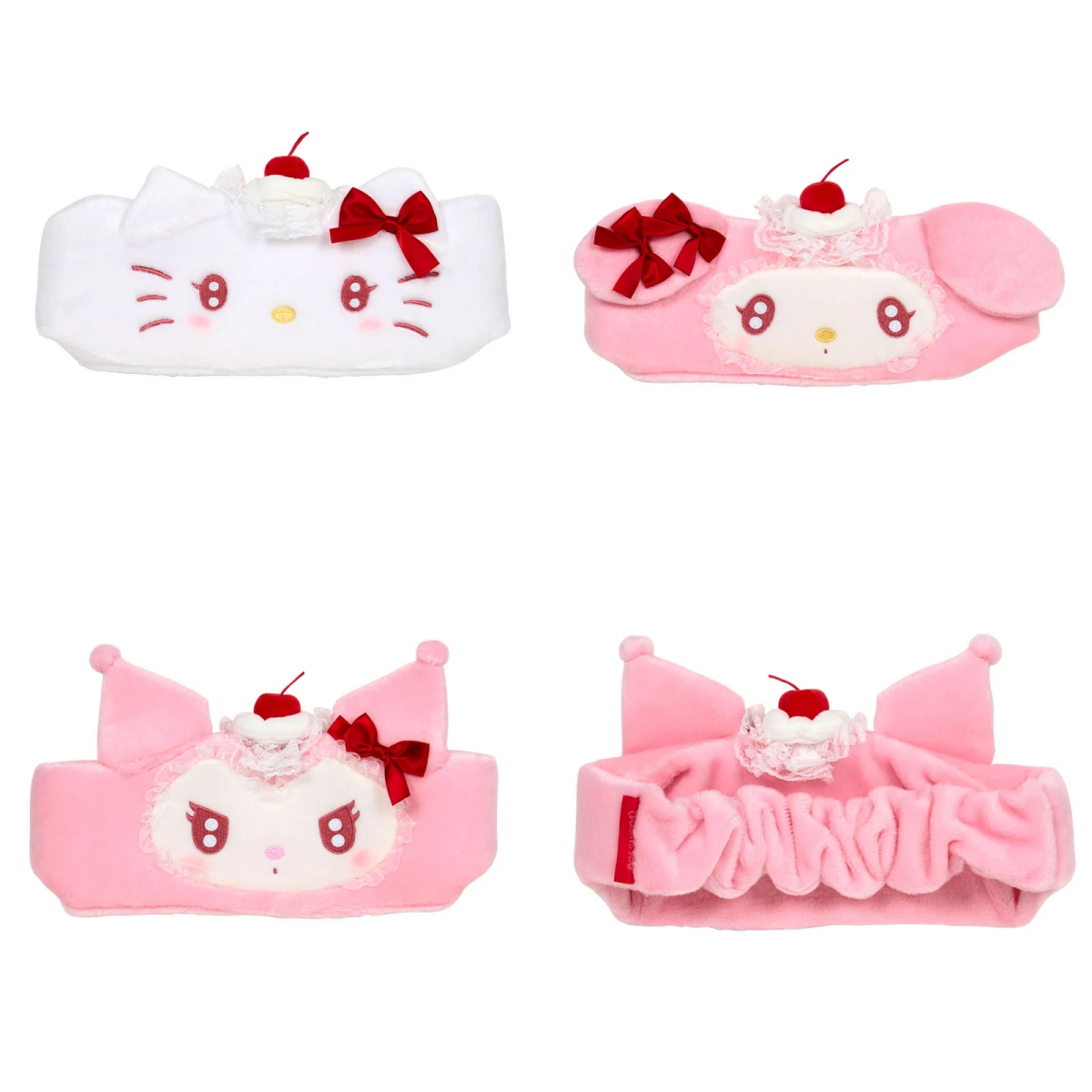 日本正版三丽鸥HelloKitty凯蒂猫美乐蒂酷洛米草莓奶油洗脸束发带