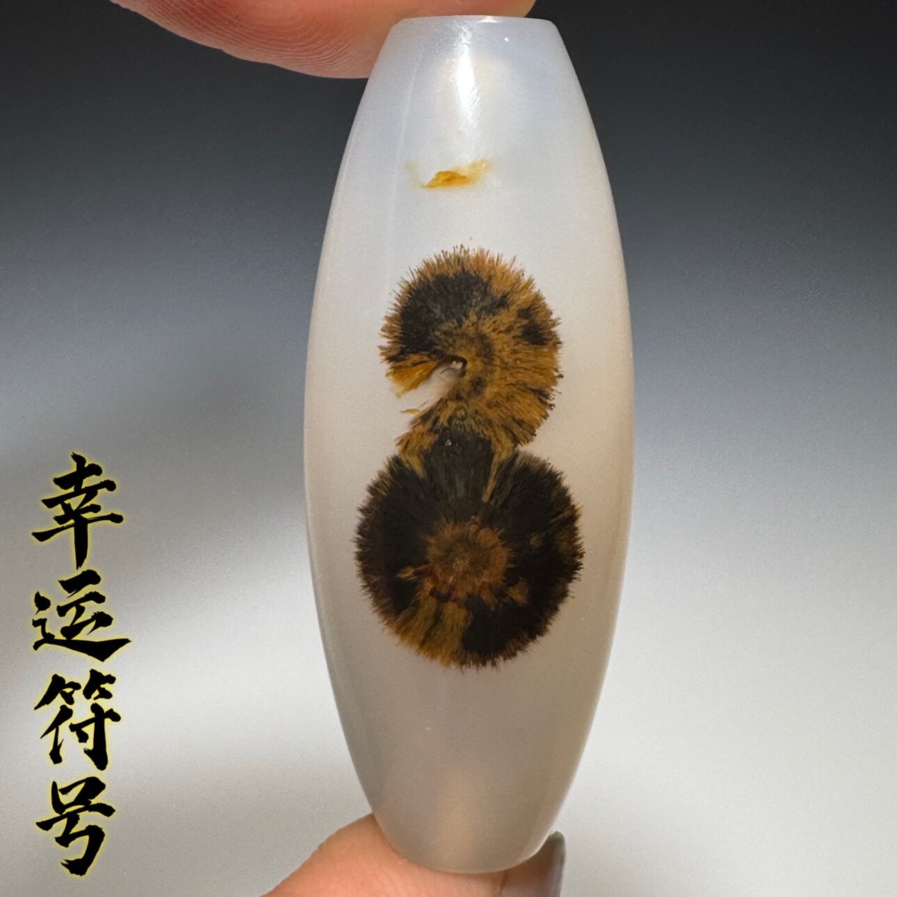 奇石玉髓海玉玛瑙象形天珠勒子吊坠挂坠图案石毛毛眼睛石珠子031
