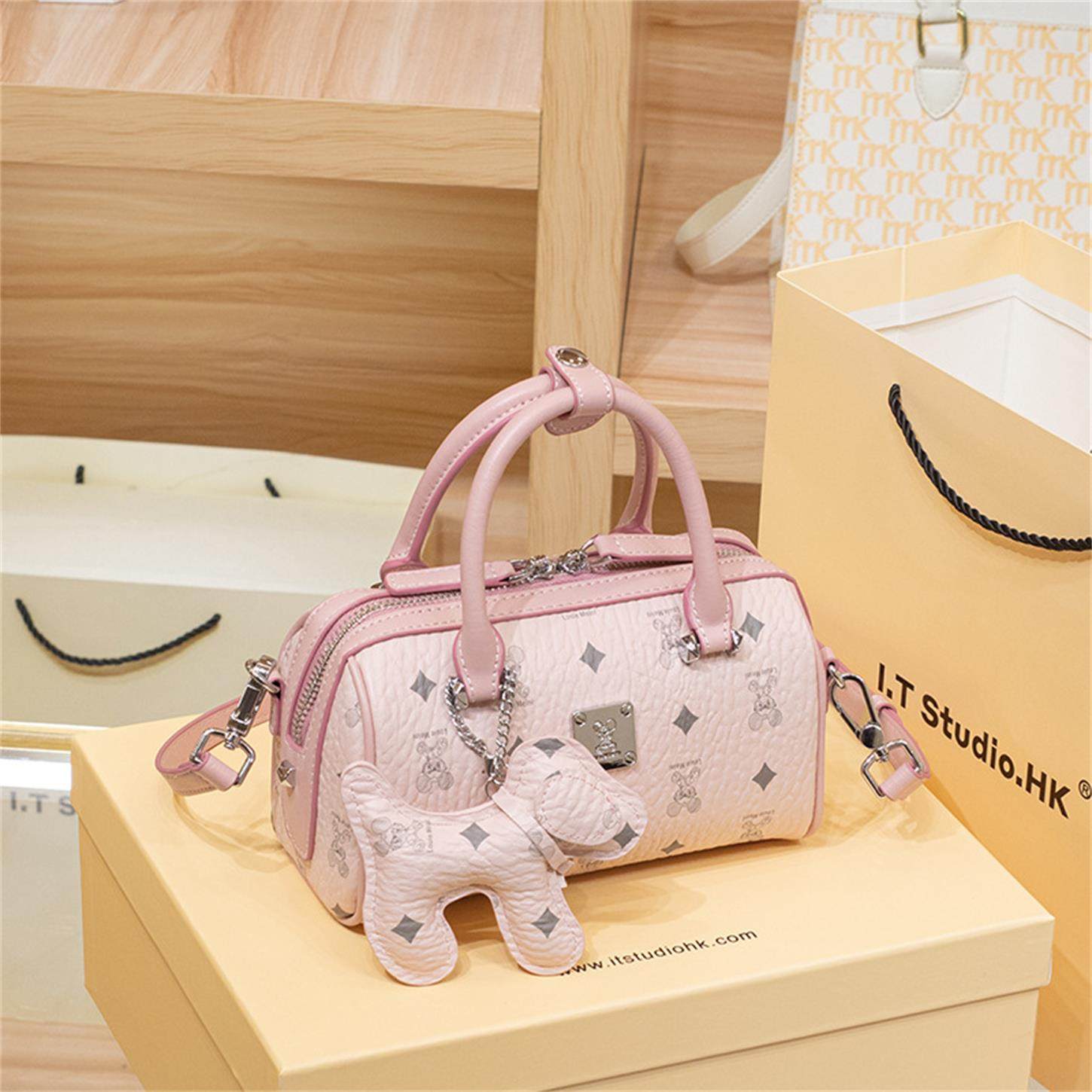 法国小众奢侈品牌专柜2026新款真皮女手提包单肩斜挎波士顿枕头包,箱包皮具/热销女包/男包,腋下包,淘宝优惠券,粉丝福利购,淘宝优惠卷