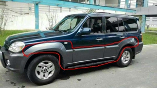 特拉卡华泰特拉卡2.4 2.5 3.5 2.9前后轮眉前后车门饰板外饰板新