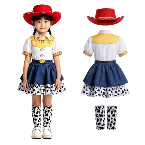 玩具总动员5cos服女童翠丝裙子洛丽塔公主裙牛仔很忙胡迪cos衣服