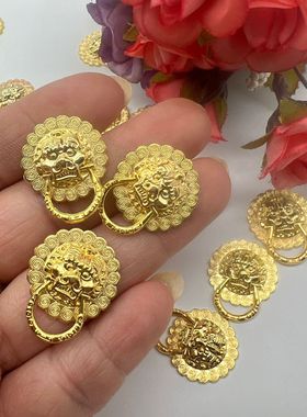 狮子头仿古拉手金库银库门钉配件