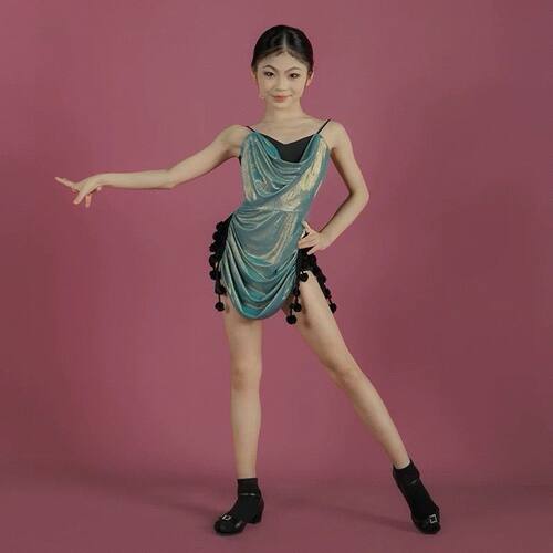 舞慧舞服2025夏新款少女儿童专业表演出训练功服高级感网红套装裙