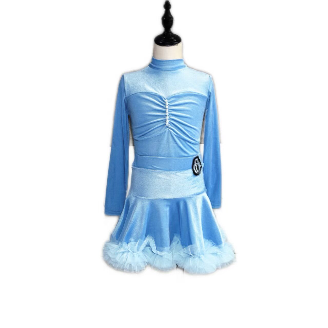 舞慧拉丁舞服高级感2025秋冬新款少女儿童网红练功服演出舞蹈服