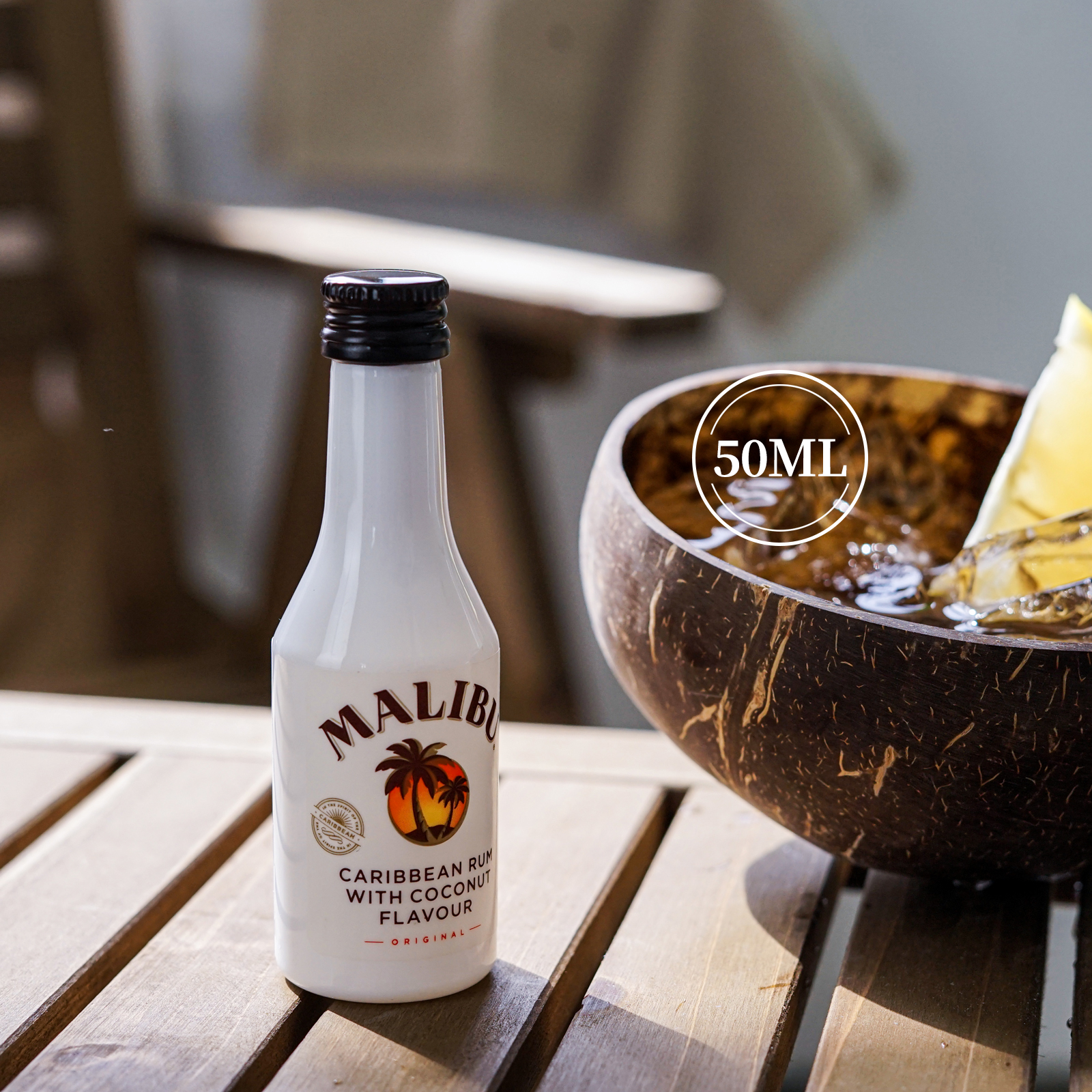 Malibu马利宝椰子朗姆酒50ml伴手礼小瓶洋酒版提拉米苏烘焙辅料